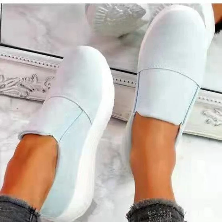 Casual Simple Stitching Platform Shoes