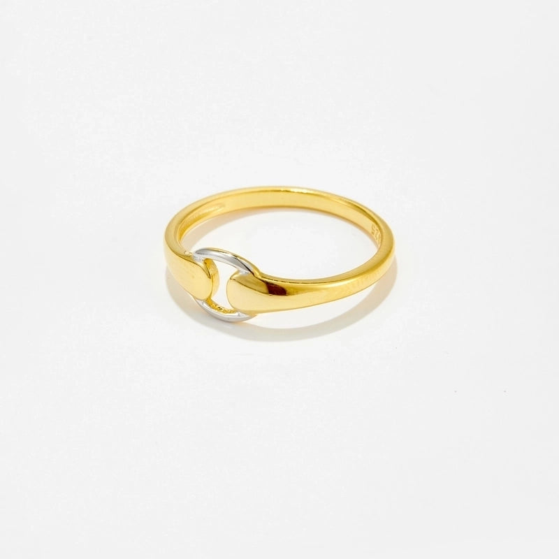 18K Gold Plated White Gold Plated 925 Sterling Silver Zircon Solid Color Rings