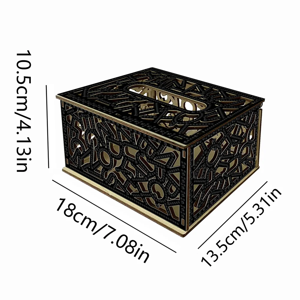 Diamond Painting Paper Towel Holder Napkin Dispenser for Beginners (Black)