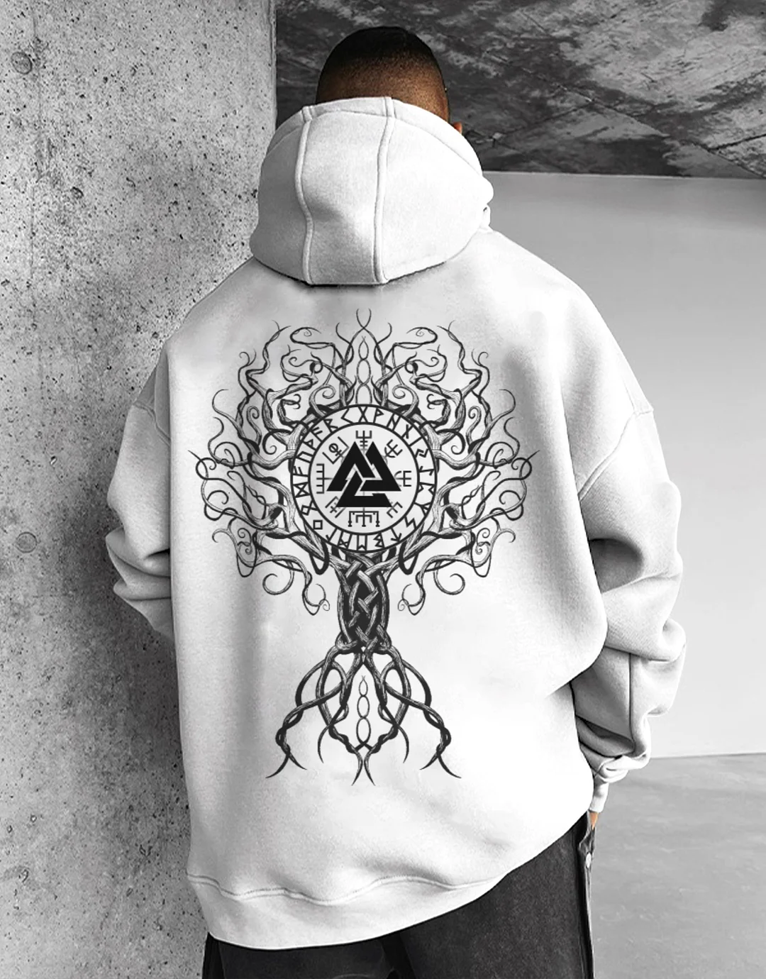 White Spiral of Life Hoodie