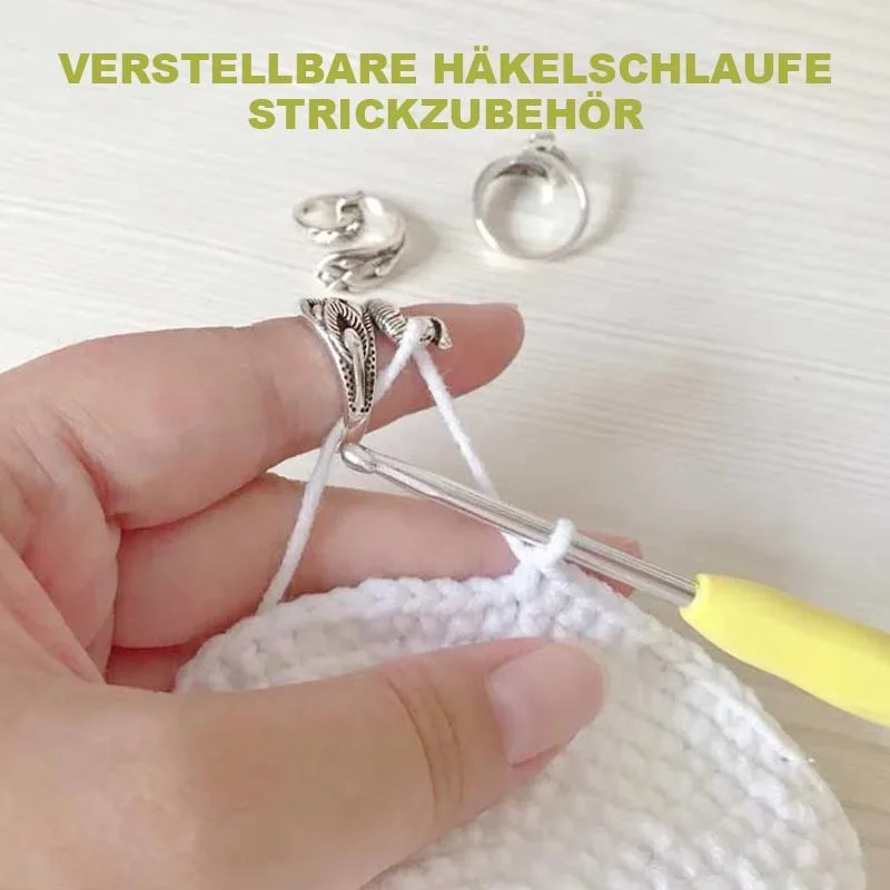 Meladen™ Verstellbare Häkelschlaufe Strickzubehör