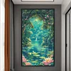 Moonlight Over Lotus Pond-14CT Stamped Cross Stitch 40*70cm/15.75*27.56in(Big Size) tapestrymarket