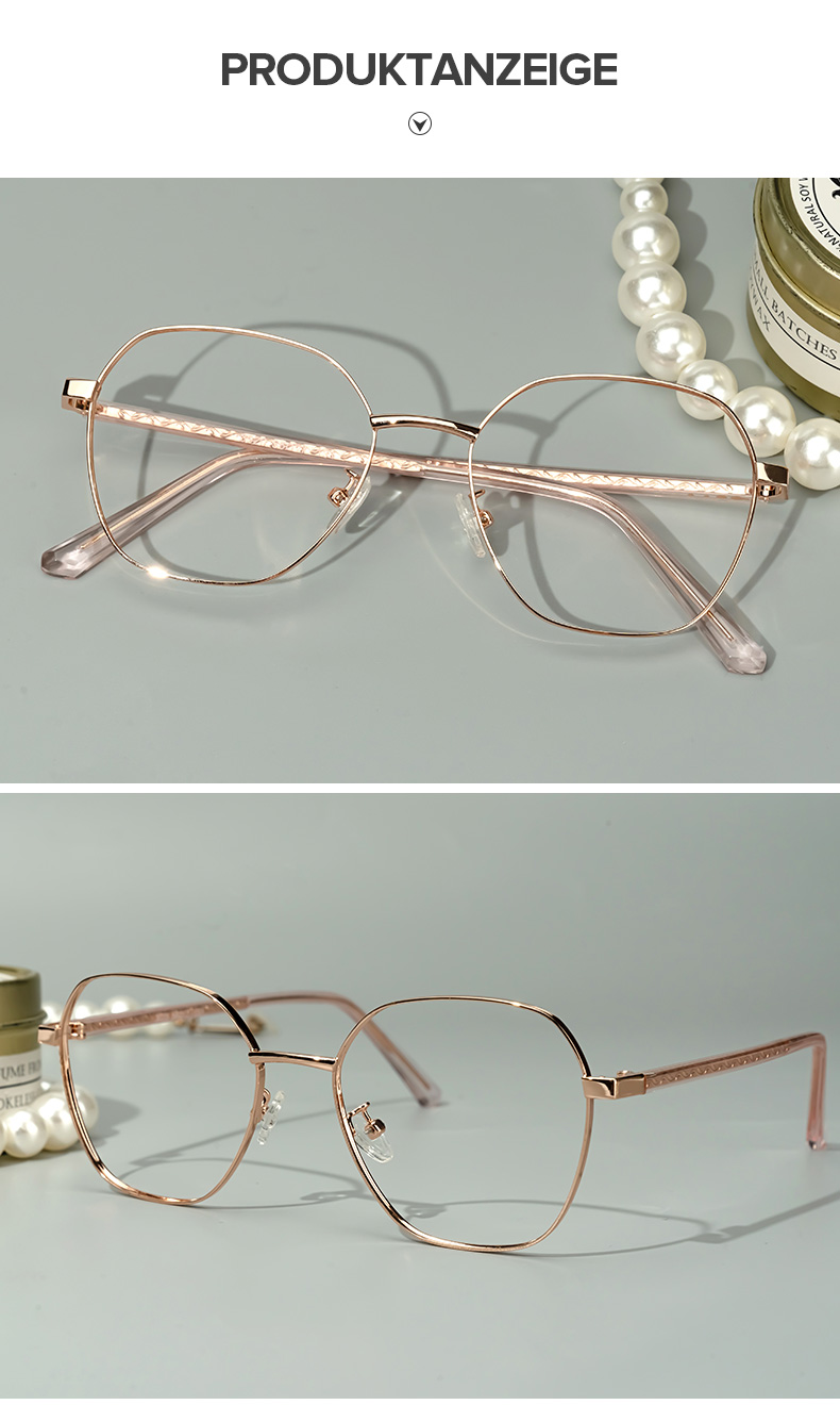 Perry Gold Geometrisch Brille