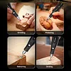 Cordless Rotary Tool Kit with 5-Speed Settings & 23 Accessories 700mAh Powerful Engraving Pen 15000RPM Max for Sanding Polishing Drilling Carving DIY Crafts