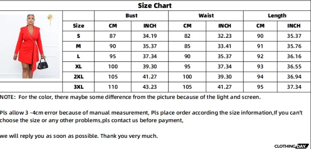 Fall Professional Red Long Sleeve Knotted Blazer Dress