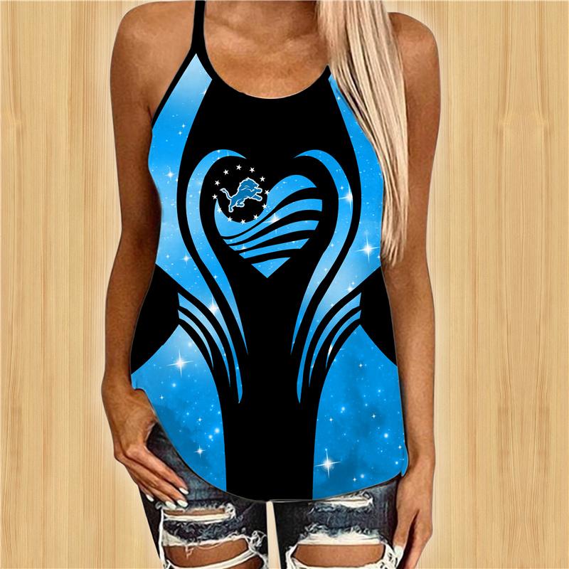 Detroit Lions Limited Edition Backless Tanktop&Leggings