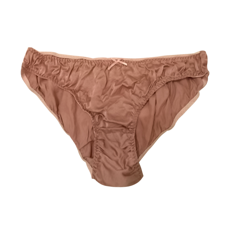 Lidudu Sexy Real Silk Women's Underwear Seamless Panties Female Satin Briefs Comfortable Lingerie Mid Waist Undershorts Plus Size