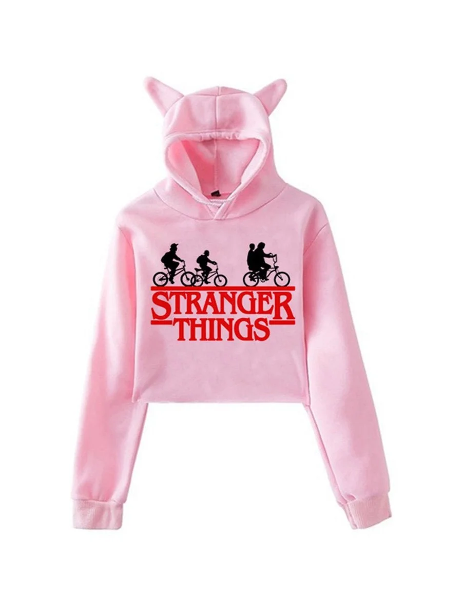 Stranger Things Hoodie Oversized Harajuku Long Sleeve Pullover