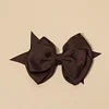 Cute Plain Colors Bowknot Hair Pin for Baby Girls