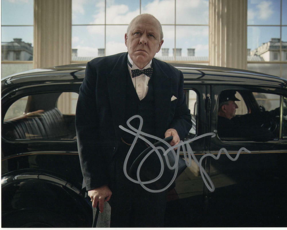 JOHN LITHGOW SIGNED AUTOGRAPH 8X10 Photo Poster painting - WINSTON CHURCHILL, THE CROWN, DEXTER