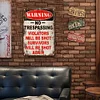Warning - Metal Tin Signs(8*12Inch/12*16Inch)