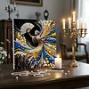 DIY Pearl Painting Dancing Girl for Home Wall Decor with Frame(30x30cm)