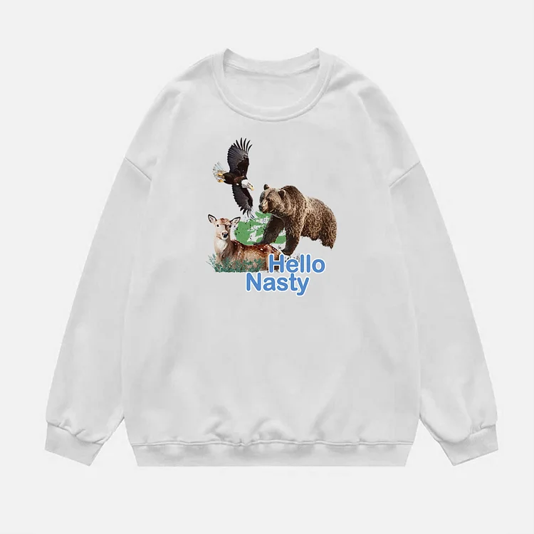 Casual 25th Anniversary of Beastie Boys “Hello Nasty” Graphic Print Sweatshirt