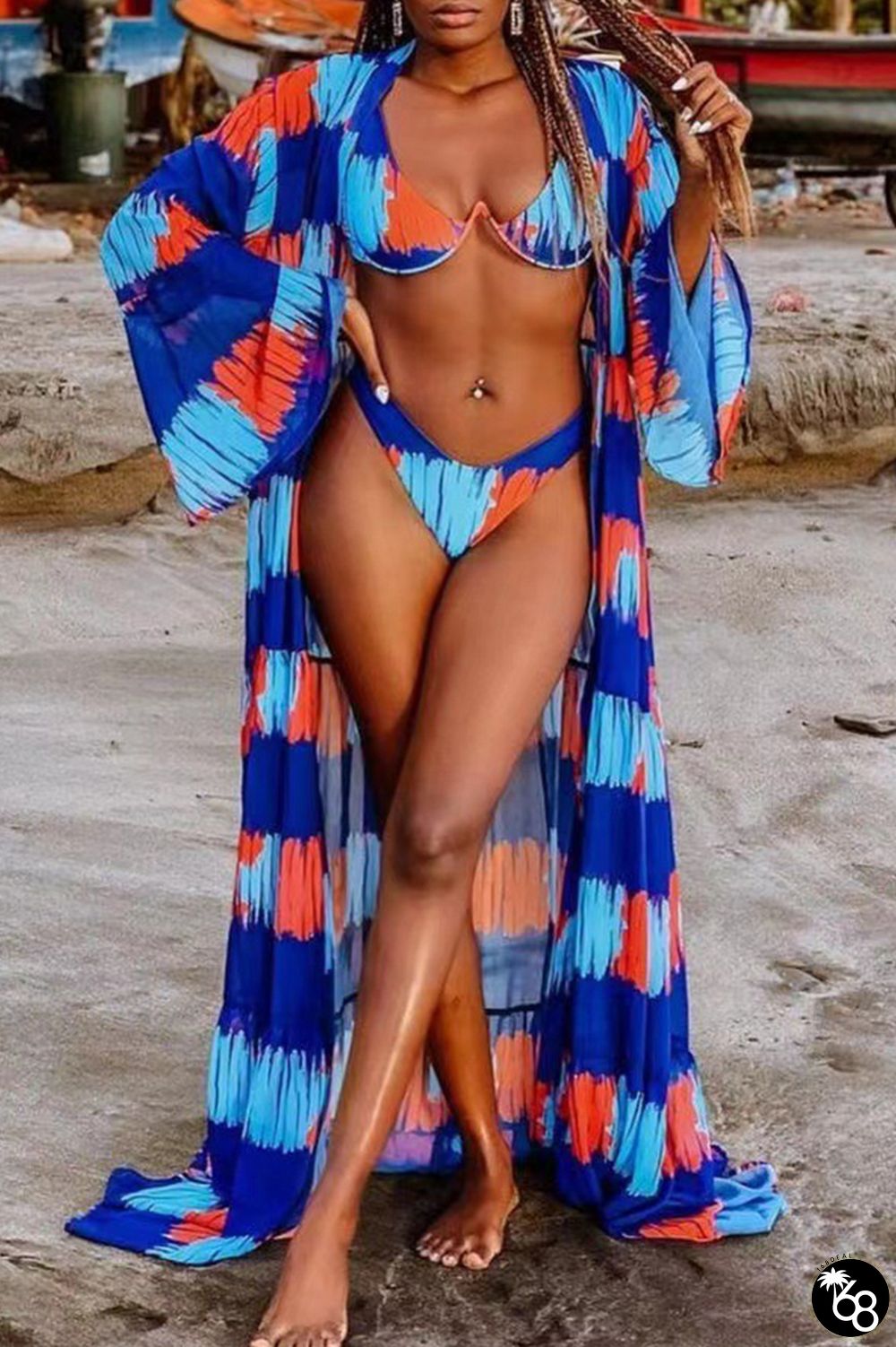 Sportswear Print Patchwork 3 Piece Sets | 168DEAL