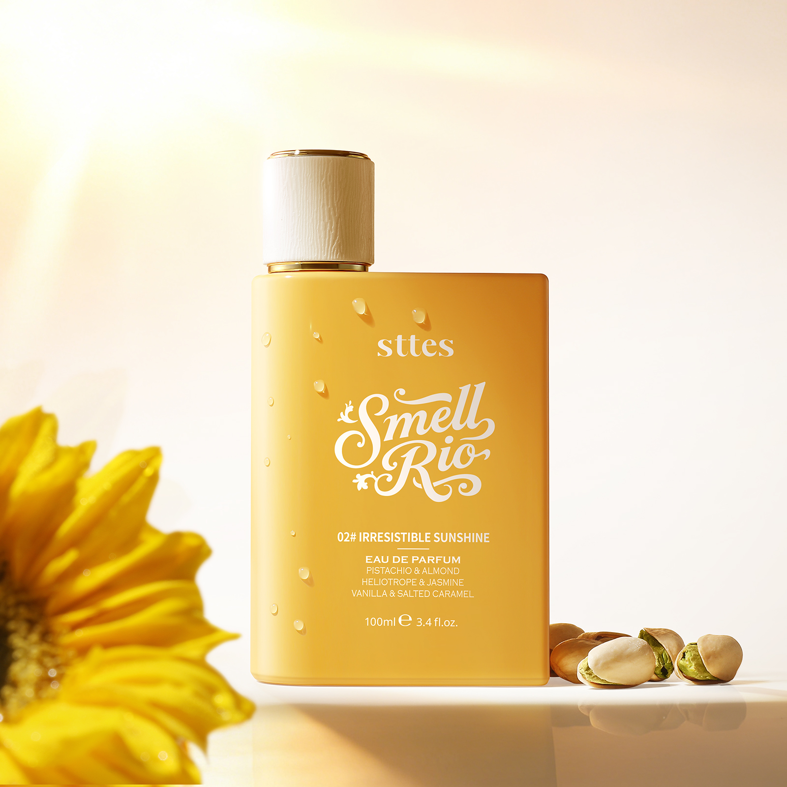 Sttes Perfume 02 Irresistible - Perfume for Women - Pistachio, Vanilla & Salted Caramel Eau de Parfum 100ml