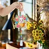 2pcs Flower Bunny Diamond Painting Double-sided Crystal Window Suncatcher Craft Set Birthday Gifts Home Garden Decor Hanging Kit