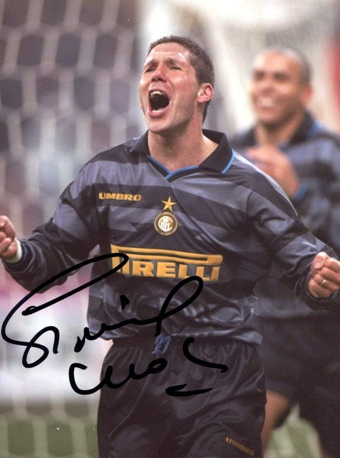 SOCCER Diego Simeone INTER MILAN autograph, signed Photo Poster painting