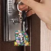 (US Only)PET Double Sided Special Shaped Easter Alphabet DIY Diamond Painting Keychain