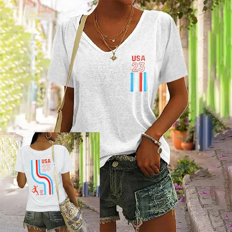 2023 US Women's Soccer Supporters Print T-Shirt