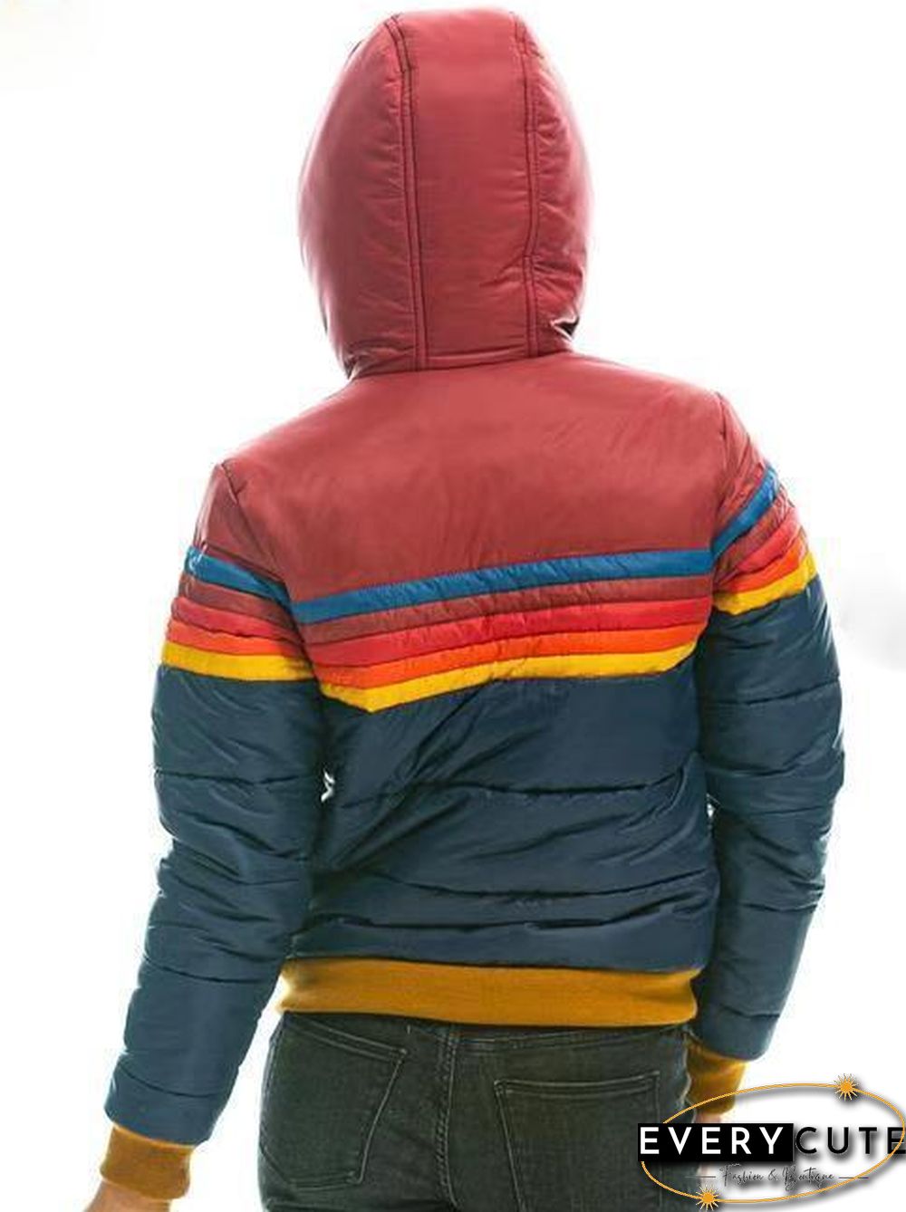 Women Multi-Color Block Coat