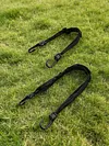 Black Motorcycle Luggage Strap Large Capacity Stretchable Storage Net with Hook for Secures Various Luggage Helmets Small Item