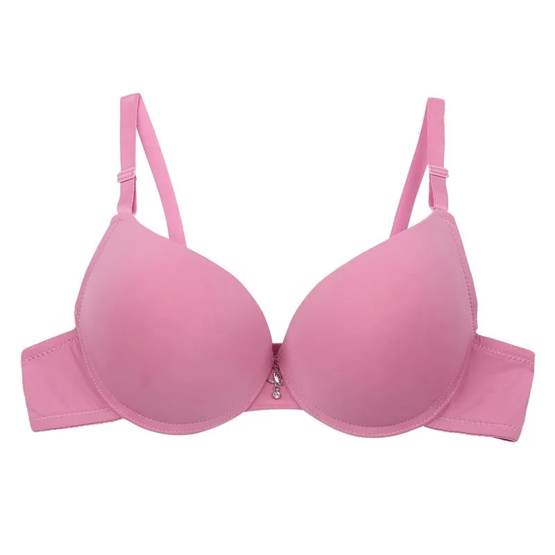 C/D Cup Brassiere Women Bras Push Up Seamless Bralette Solid Color Sexy Bra for Female Underwear Intimates Lingerie Black/White