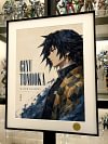 Water Hashira Giyu Tomioka Decorative Painting - Demon Slayer: Kimetsu No Yaiba - Xingkong Studio