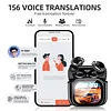Bluetooth-compatible Translation Earbuds Real Time with Touch Control Color Screen Charging Case AI Language Translator Earbuds for Travel Business