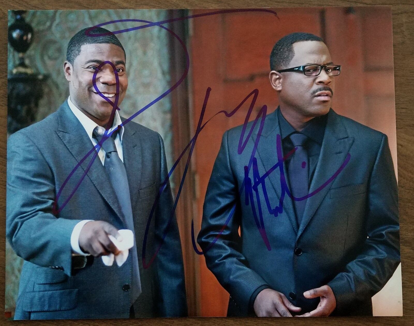 Tracy Morgan & Martin Lawrence Dual Signed 8x10 Photo Poster painting Death At A Funeral Comedy