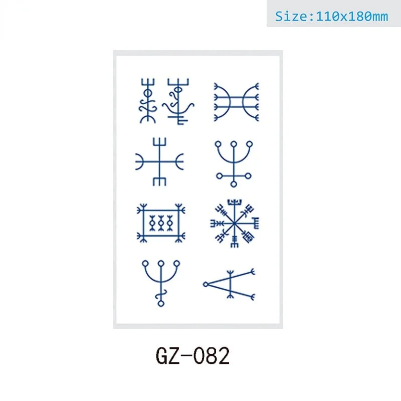 Net Red Herbal Juice Semi-permanent Waterproof Sweat-proof Tattoo Masking Scar Tattoo Sticker Herbal Juice Tattoo Sticker