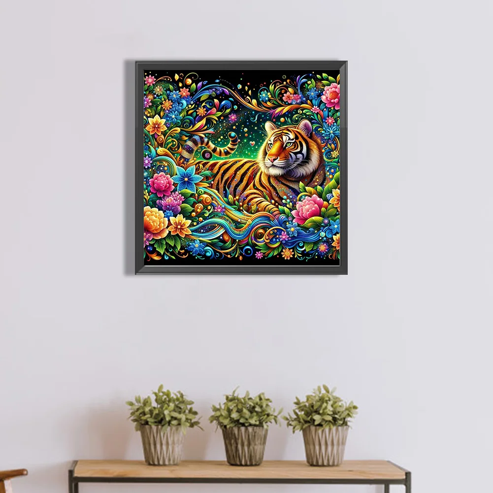Diamond Painting - Full Round Drill - Tiger(Canvas|40*40cm)