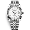 Rolex Datejust M126334 White Dial Stainless Steel Jubilee and Fluted Bezel 41mm Top Replica