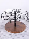 [US Local Warehouse] 6 Slots Cup Storage Holder Rotating Bottle Organizer for Stanley/Owala 40oz Cup