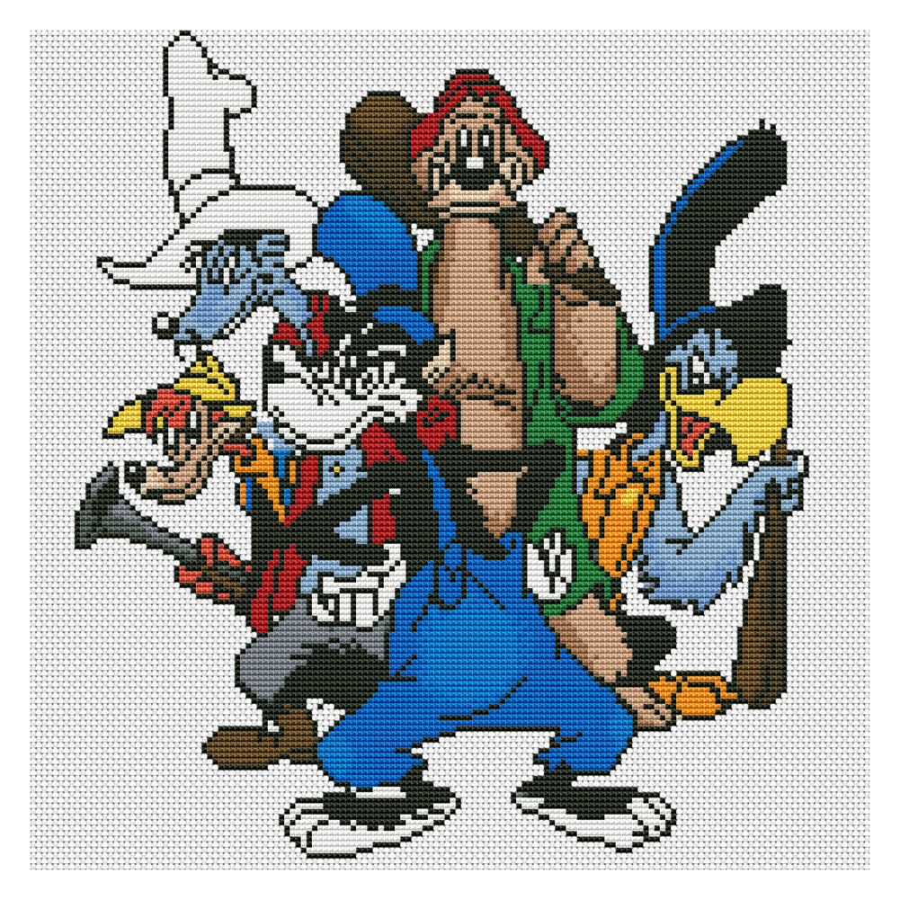 

Cartoon - 11CT Stamped Cross Stitch - 40*40CM, 501 Original