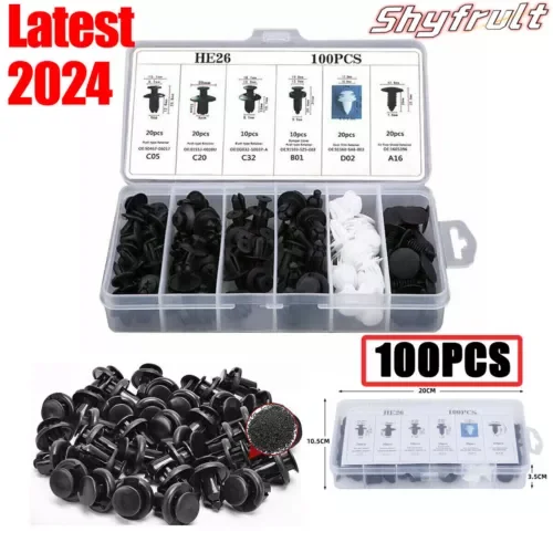 Dronehint Car Bumper-Body Parts Rivet Molding Retainer Push Pin Clip Trim Assortments Kit (For: Acura) Parts