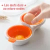 Cuiseur a Oeuf Poche pour Micro-Ondes