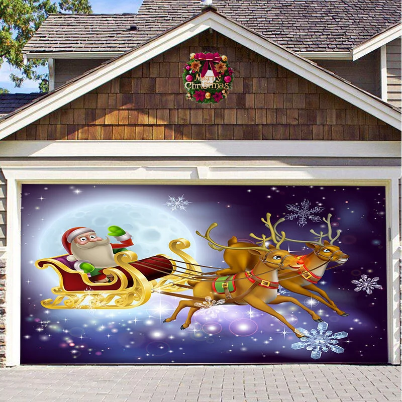 Santa's sleigh with elk