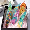 DIY Feather Special Shaped Diamond Painting Bookmark Kits
