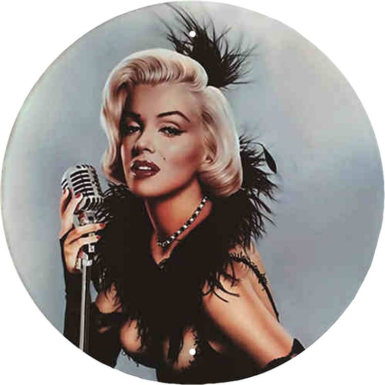 Monroe - Round Shape Tin Signs/Wooden Signs - 30*30CM