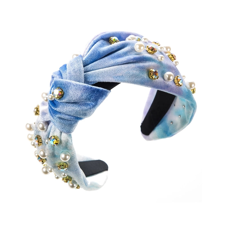 Women’s Casual Vacation Classic Style Color Block Alloy Rhinestone Glass Inlay Rhinestones Hair Band