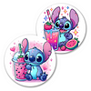 2pc Car Cup Holder Coaster | Cartoon（No diamonds）