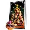 (40*60cm)Santa Claus Xmas Tree - Full Round Drill Diamond Painting