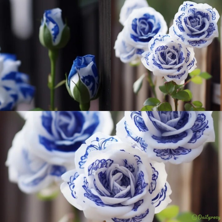 Rare Blue Ink Rose Seeds🔥2024 Newest