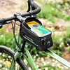 Bicycle Phone Front Frame Bag Waterproof Bike Phone Mount Pouch Bike Accessories