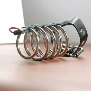 pornhint Pornhint Lock 5 Hell Gates with Leather Cock Straps