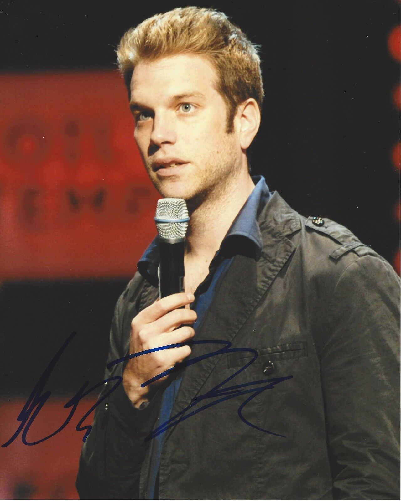 STAND UP COMEDIAN ANTHONY JESELNIK SIGNED ROAST 8x10 Photo Poster painting 2 w/COA THE OFFENSIVE