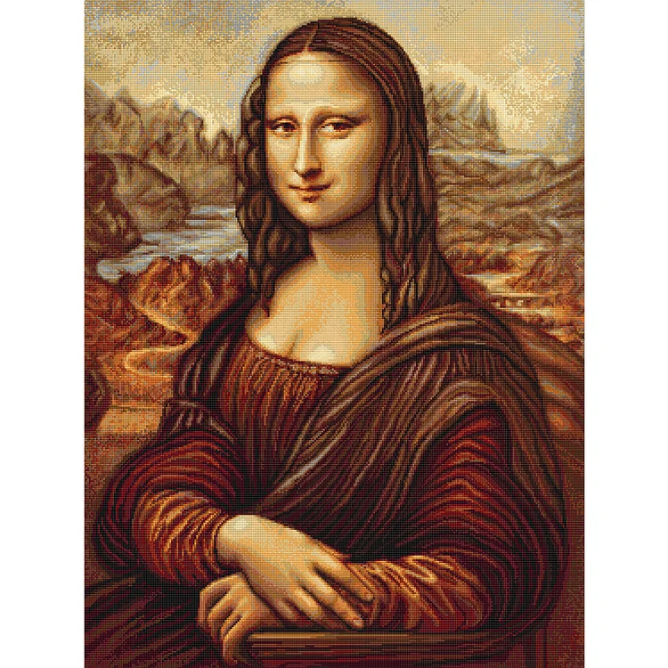 Mona Lisa (40*50CM) 11CT Stamped Cross Stitch gbfke