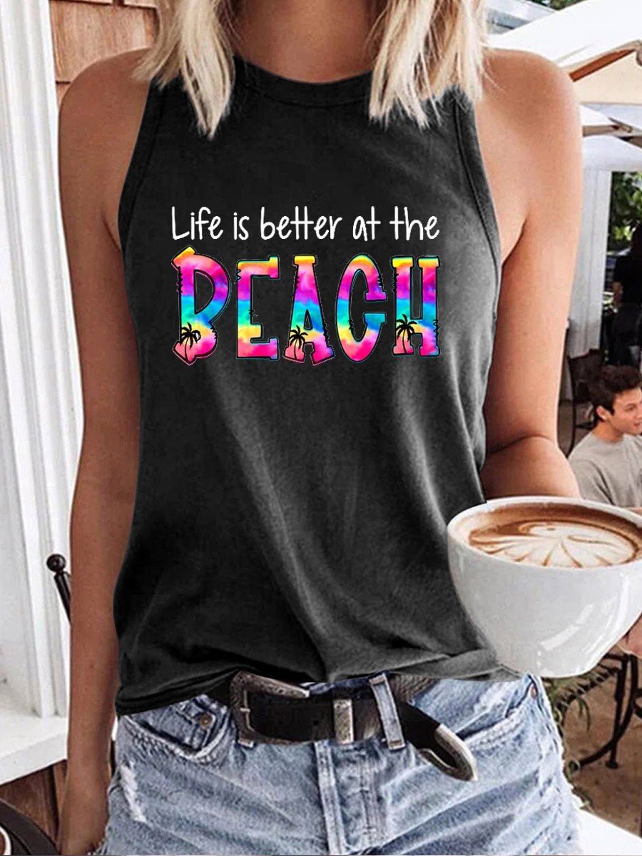 Women's Life Is Better At The Beach Tank Top