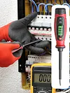 2 in 1 Home Circuit Tester Screwdriver with LCD Screen Non Contact Voltage Tester with Screwdriver for Electricians Home Use