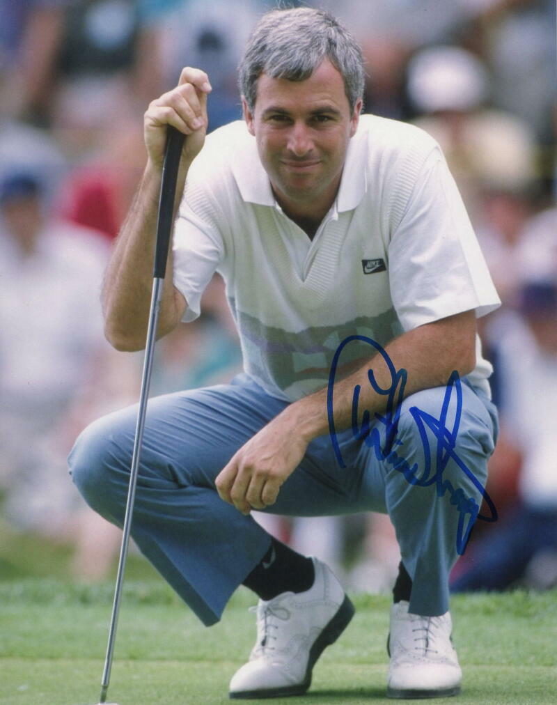 CURTIS STANGE SIGNED AUTOGRAPH 8X10 Photo Poster painting - 2X US OPEN CHAMPION, HALL OF FAME